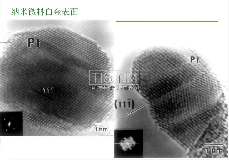 納米微料白金表面