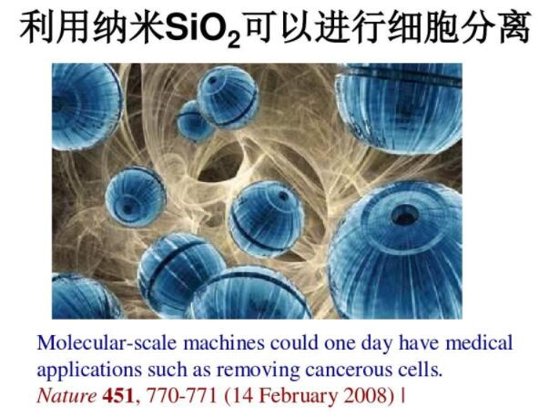 利用納米SiO2可以進(jìn)行細(xì)胞分離